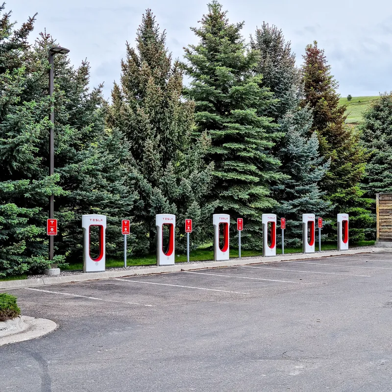 Tesla Supercharger in Missoula , Montana , USA