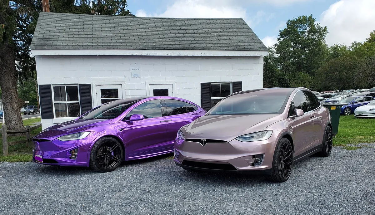 Tesla Model X photographed in Poolesville, Maryland