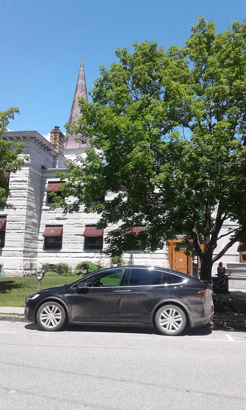 A Tesla electric car